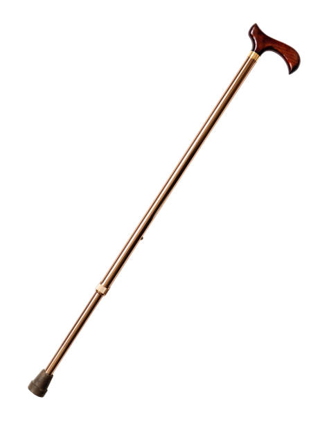 istock extendable walking cane with wooden handle cutout 1404232265