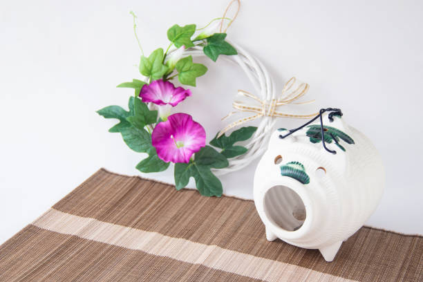pink morning glory wreath