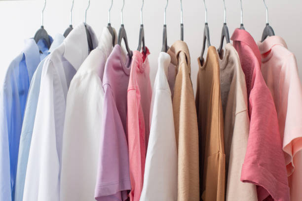 istock female  summer wardrobe in  white room 1404239118