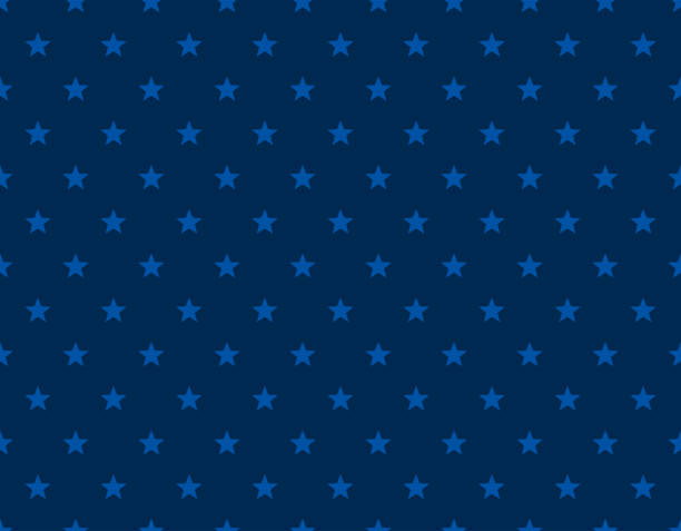 star pattern stars seamless pattern background royal blue stock illustrations