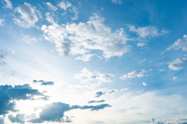 istock Blue sky and white clouds background on daytime 1404241220