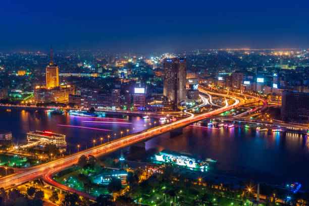 istock City skyline - Cairo at dusk, Panoramic view 1404247739