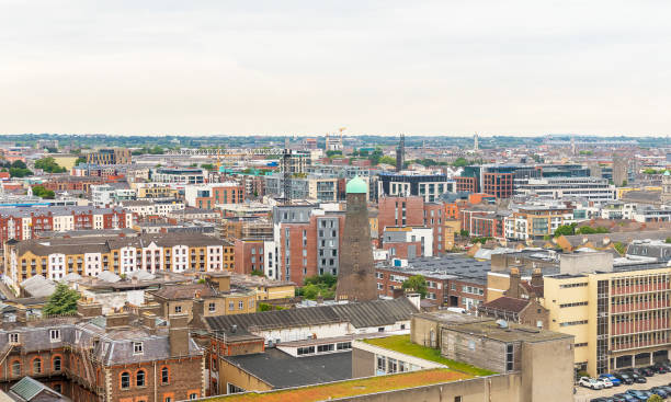 istock Panoramic skyline city view of Dublin 1404250688