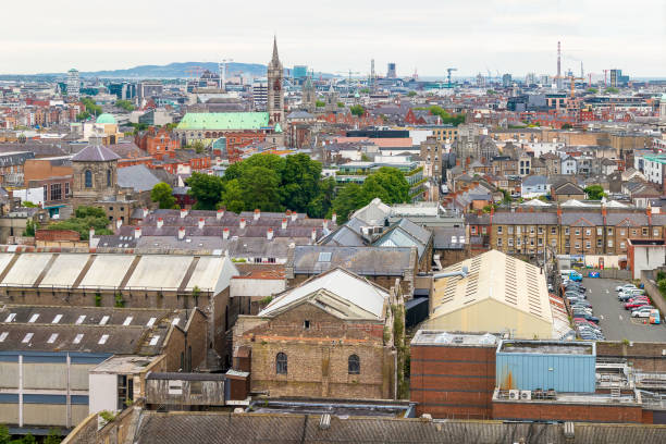 istock Panoramic skyline city view of Dublin 1404251221