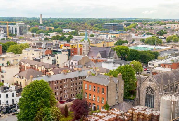istock Panoramic skyline city view of Dublin 1404251232
