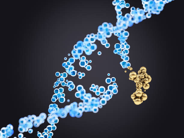 trattamento e regolazione del dna - deformato foto e immagini stock