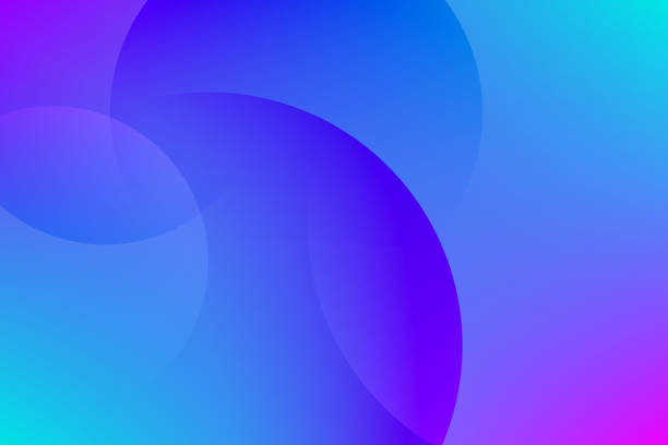 抽象的な幾何学的背景。ポスター、チラシ、ランディングページの紫色の図形構成。ベクターグラデーション未来的な壁紙。一株当たり利益 10 - circle background点のイラスト素材／クリップアート素材／マンガ素材／アイコン素材
