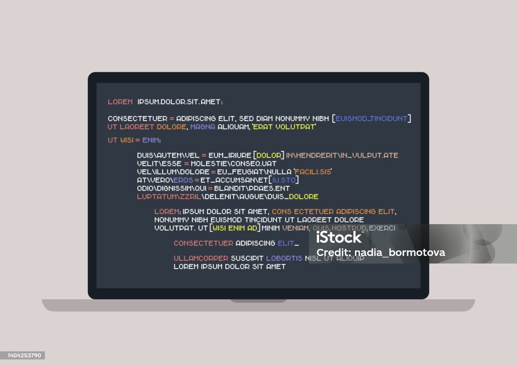 Layar Coding Pemrograman Kode Pemrograman Yang Ditulis Pada Layar Laptop Pengembangan Backend ...