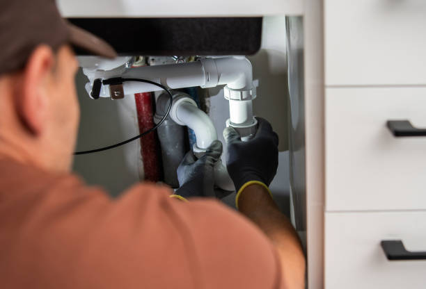 istock Professional Plumber Installing New Sink Drainage 1404255340