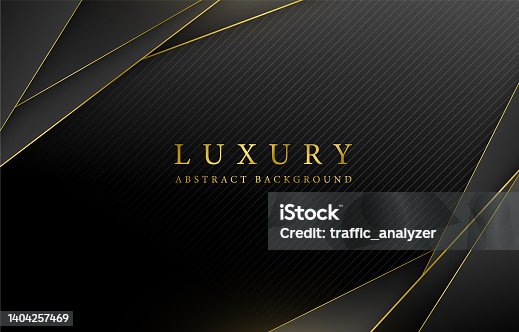 istock Abstract black/gold background 1404257469