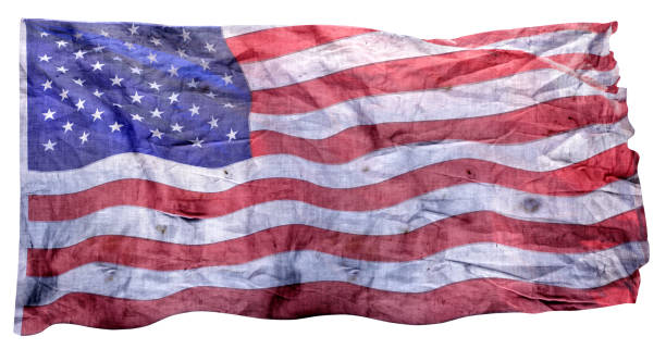 istock Grunge style old American flag background 1404258392