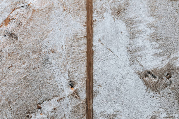 istock Road top view in Moon Valley, Atacama 1404283143