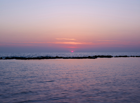 Sunset on the beach