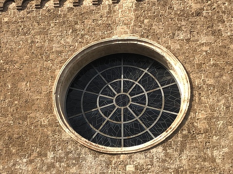Rose window of the Romanesque church of San Francesco in Terni