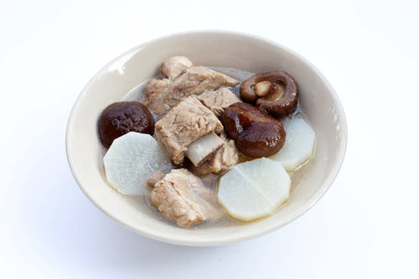 istock Pork rib soup with white radish and shiitake mushroom 1404289529