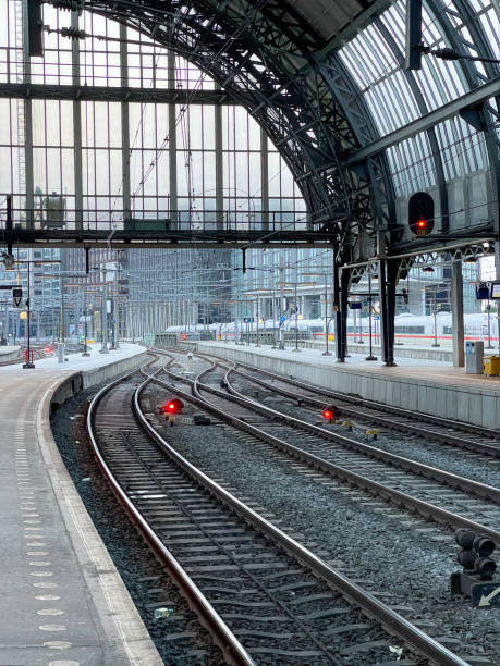 istock Railroad view from the railway station in Amsterdam 1404296861