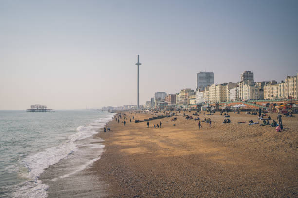 istock Scenic view of a crowded beach, in summer 1404302954