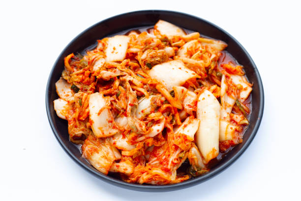 istock Kimchi, Korean dish of spicy fermented vegetables 1404306519