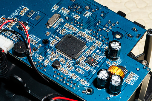 istock Computer circuit board close-up 1404311155