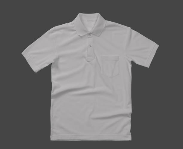 istock Polo shirt mockup template with pocket 1404319585