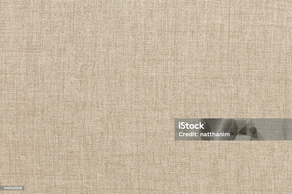 Brown linen fabric texture background, seamless pattern of natural textile. Textile Stock Photo