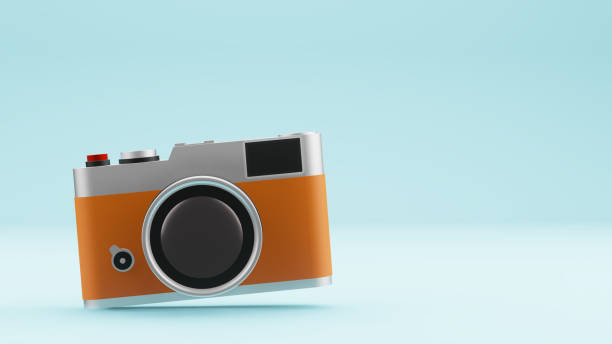 Capture past memories with an old camera. stock photo