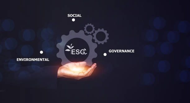 istock Hand holding design for ESG concept 1404327220