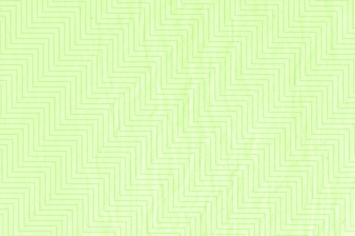 Blank empty, horizontal vector illustration of a light pastel green color gradient grunge backgrounds with zig zag continuous wave pattern all over gradient shaded paper backdrop. There is no text, no people and copy space.