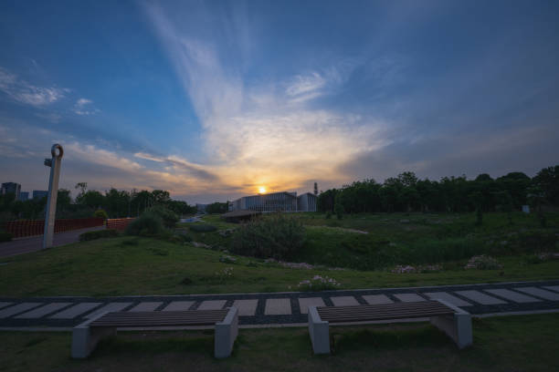 istock Rivers and meadows at dusk 1404333359