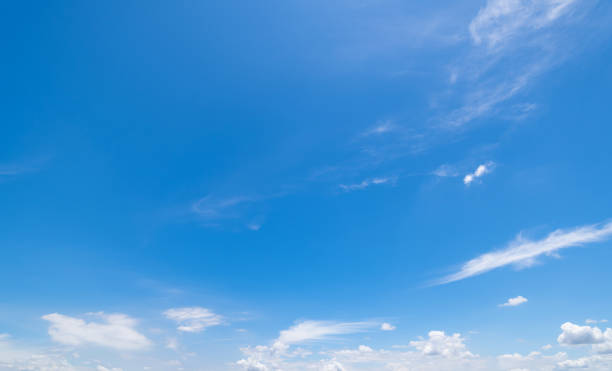 istock Panoramic view of clear blue sky and clouds, clouds with background. 1404342713
