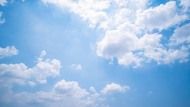 istock Panoramic view of clear blue sky and clouds, clouds with background. 1404342723