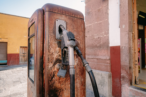 A old gasoline pump san miguel de allende