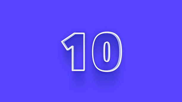 ilustrações de stock, clip art, desenhos animados e ícones de blue 3d number 10 isolated on blue background coupon 10 3d numbers rendering discount collection for your unique selling poster, banner ads, christmas, xmas sale and more - number 10 percentage sign number financial figures