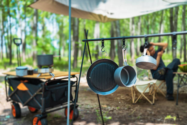 Outdoor picnic cooking