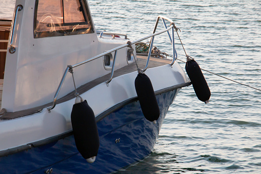 fenders that prevent the boat from being damaged while docking