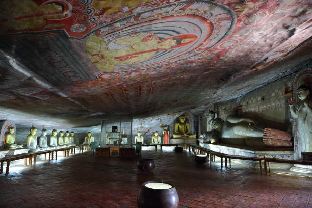 istock Buddha statues in Dambulla Cave Temple 1404360805