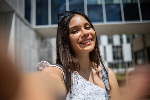 istock An architecture student stands in front of the university building 1404366449