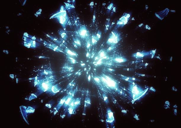 istock 3D illustration of scattered light particles 1404369317
