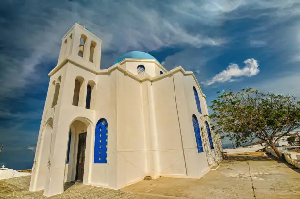 Greek orthdox church in the beautiful island of Folegandros