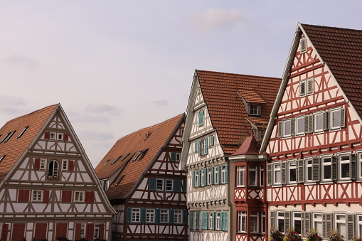 Beautiful late summer day in the old town of Herrenberg in the Black Forest