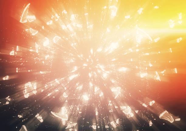 istock 3D illustration of scattered light particles 1404381883