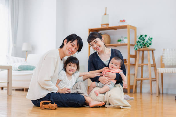 istock Family on holiday at home 1404384299