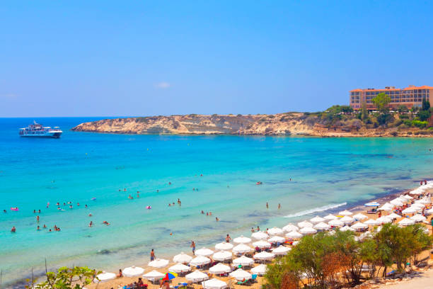Coral Bay beach near Paphos, Cyprus