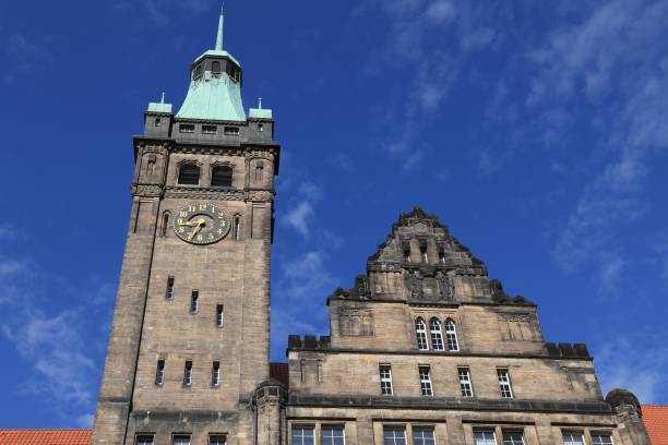 Neues Rathaus building in Chemnitz, Germany