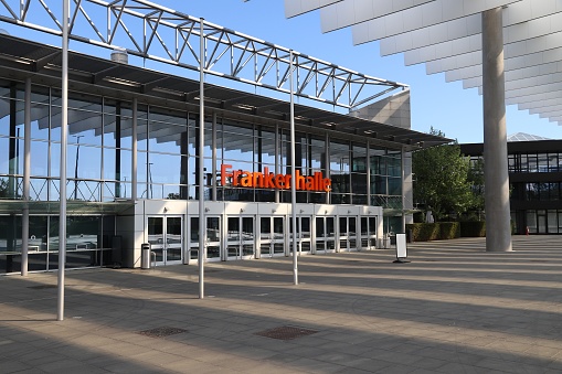 Messezentrum (Convention Center) in Nuremberg, Germany. The venue hosts multiple notable international trade fairs.