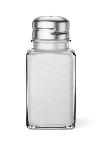 istock Transparent salt shaker isolated on white. 1404392675