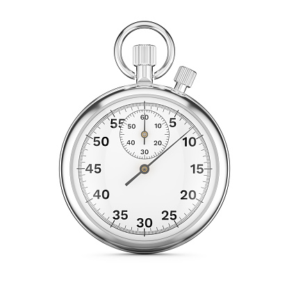 Chronometer on White Background