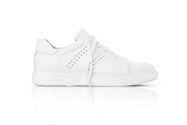 istock Full White Sneakers isolated on white background 1404406522