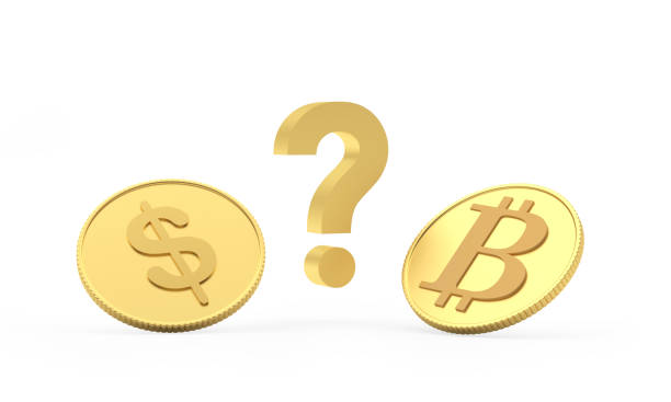 istock The concept of choosing a dollar or bitcoin coin. 3d 1404408791