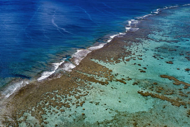 istock cook island rarotonga polynesia reef aerial panorama drone 1404415303